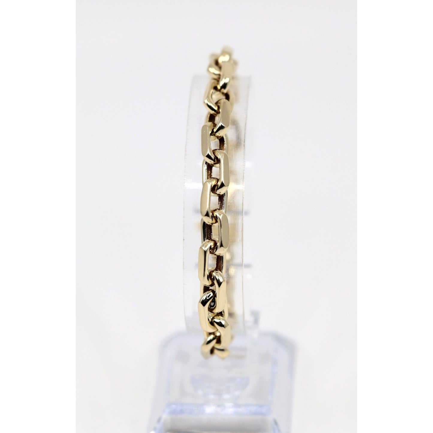 14K Yellow Gold Fancy Custom Link Bracelet