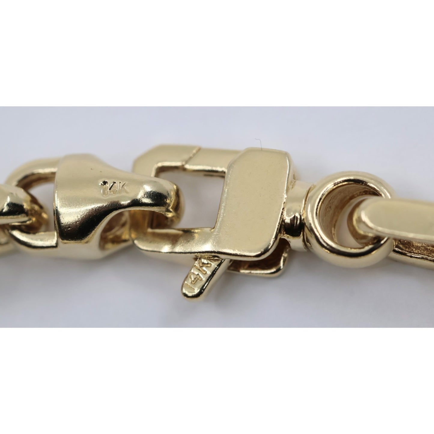 14K Yellow Gold Fancy Custom Link Bracelet