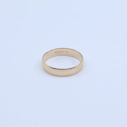10K Yellow Gold Polished Wedding Band Ring