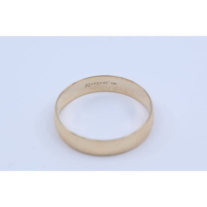 10K Yellow Gold Polished Wedding Band Ring