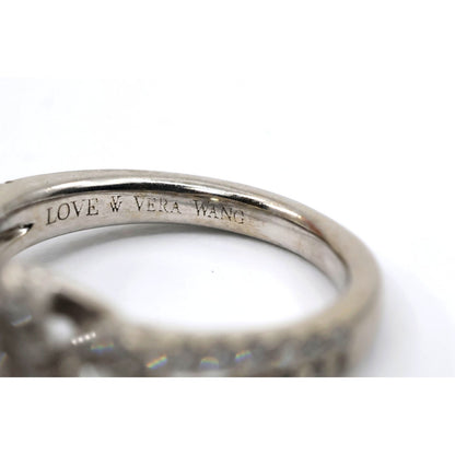 14K White Gold 1.50ct Oval Diamond Three Stone Halo Ring