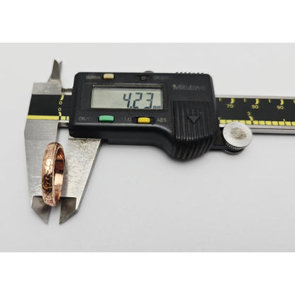 14K Rose Gold Textured Wedding Ring Band