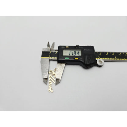 14K Yellow Gold Name Initial " Ellen " Charm Pendant