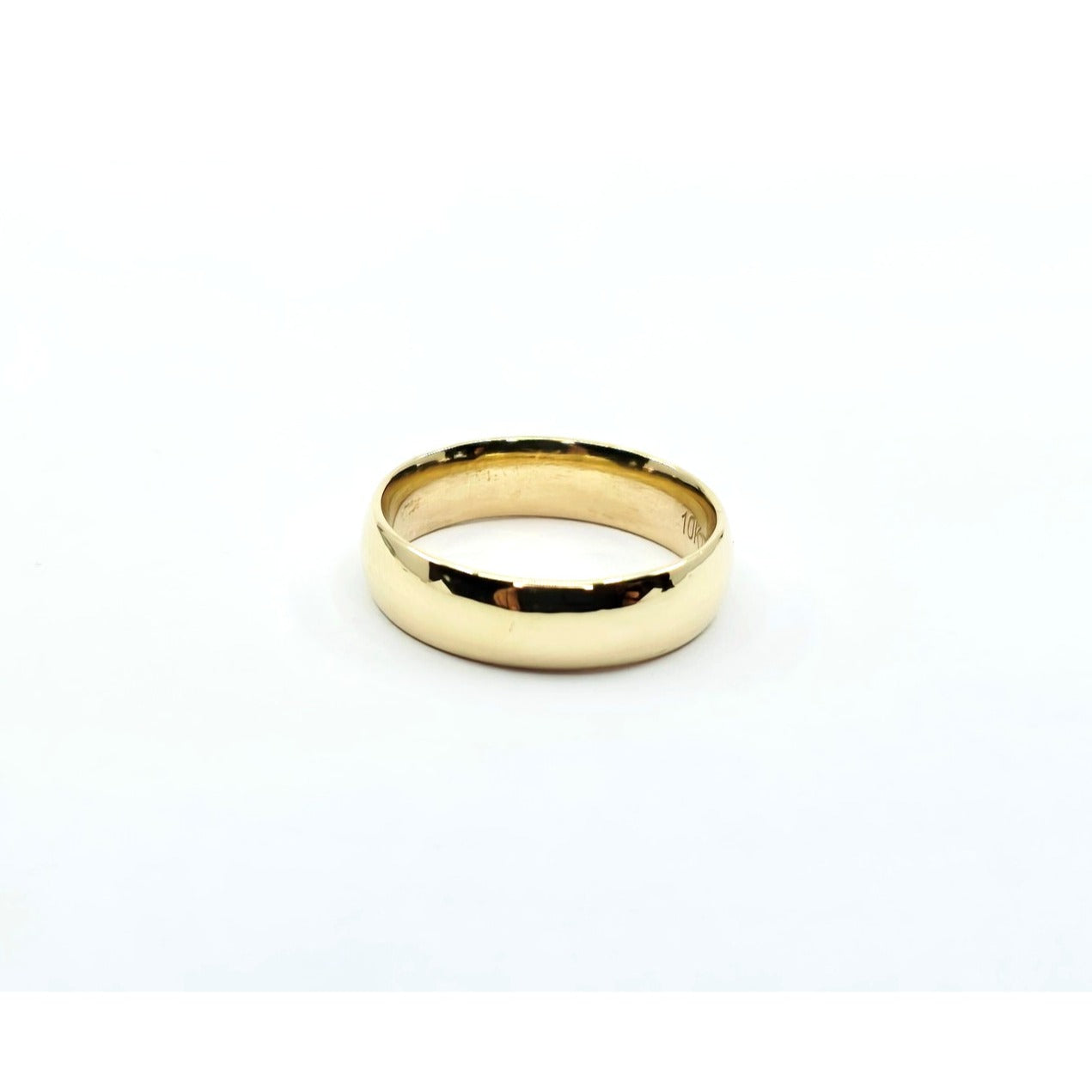 10K Yellow Gold Polished Wedding Band Ring