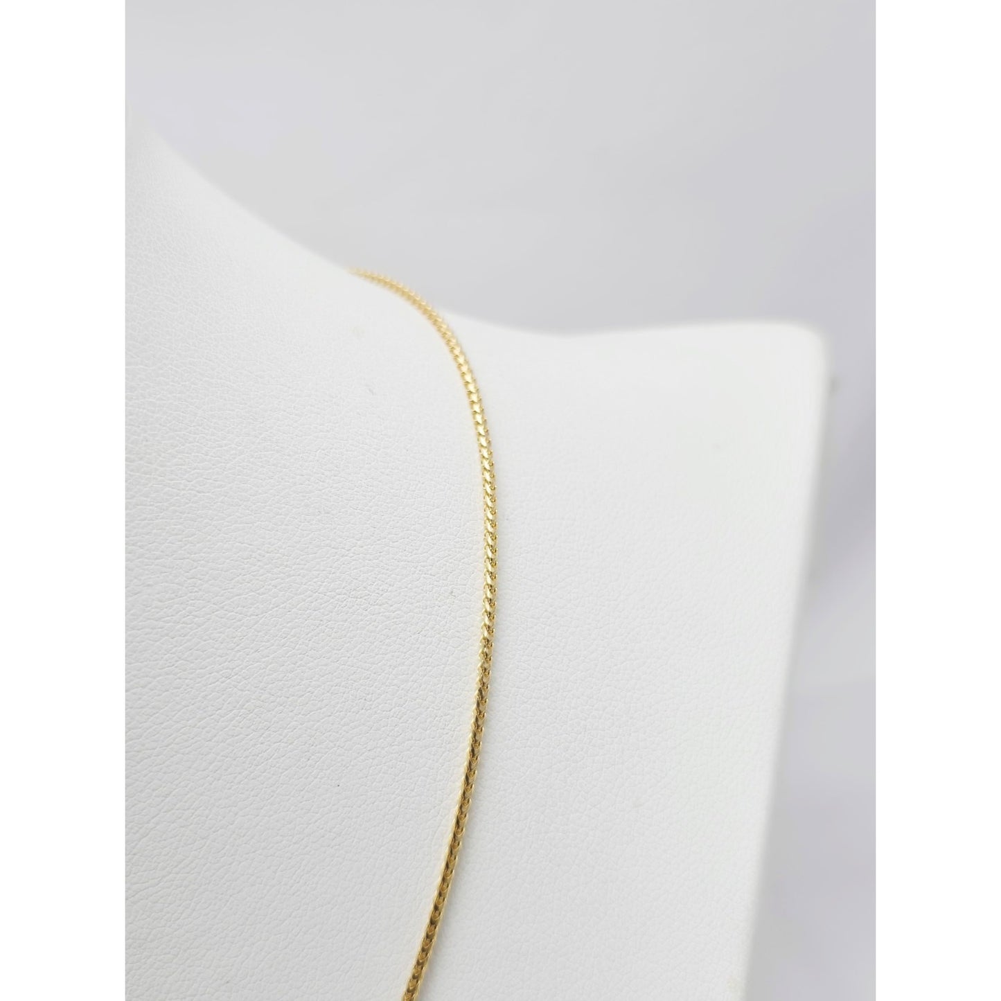 14K Yellow Gold Franco Link Chain Necklace Choker
