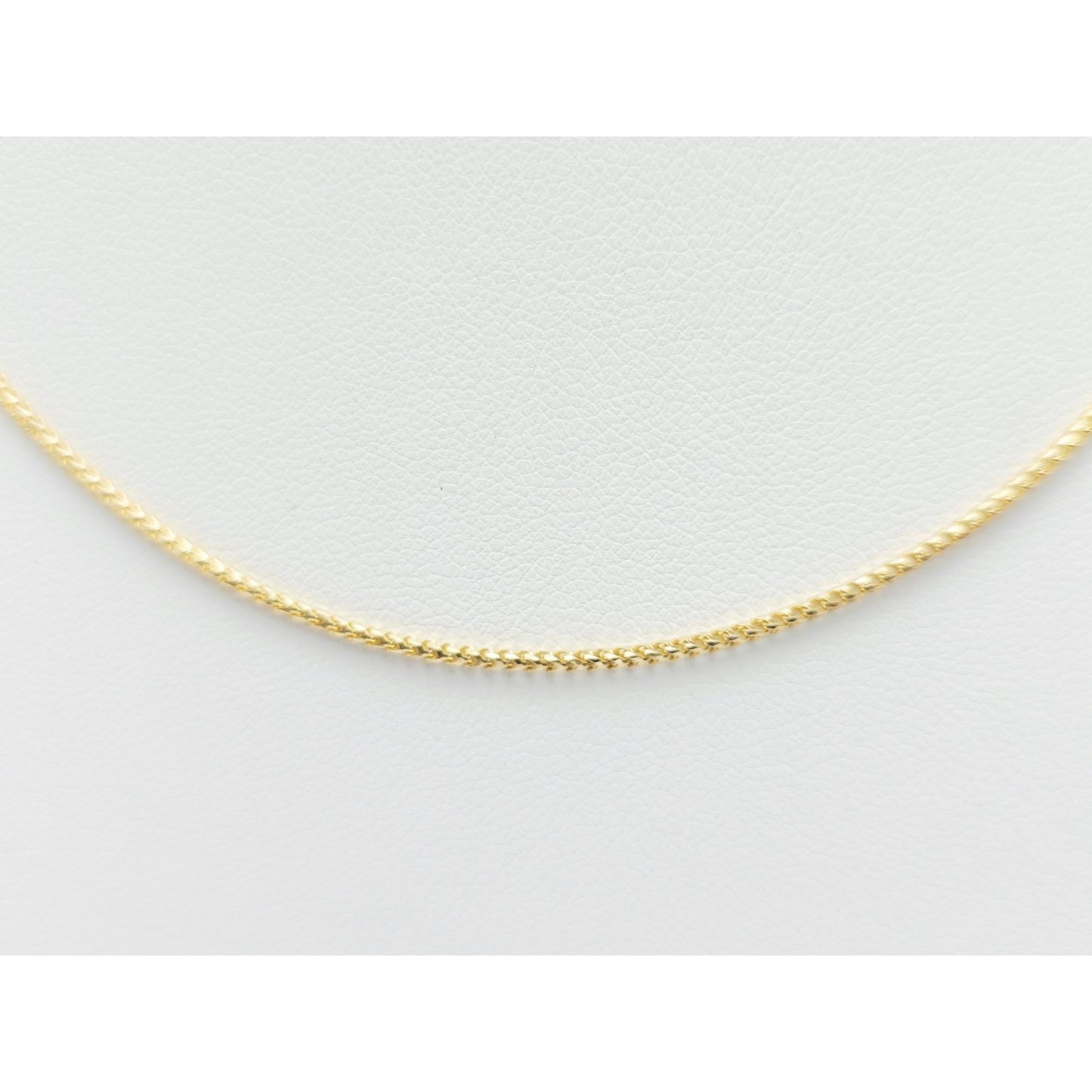 14K Yellow Gold Franco Link Chain Necklace Choker