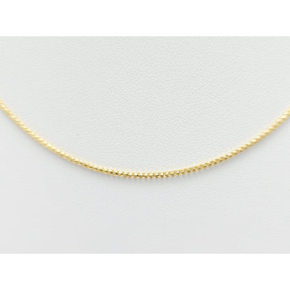 14K Yellow Gold Franco Link Chain Necklace Choker