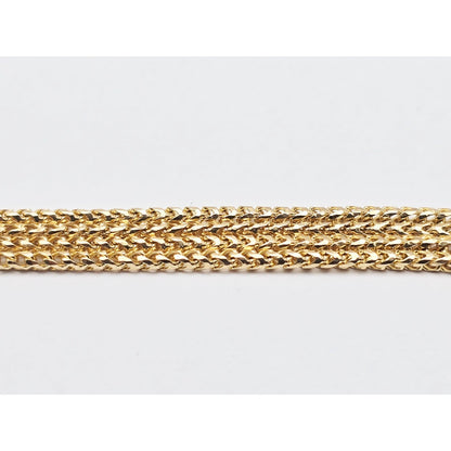 14K Yellow Gold Franco Link Chain Necklace Choker