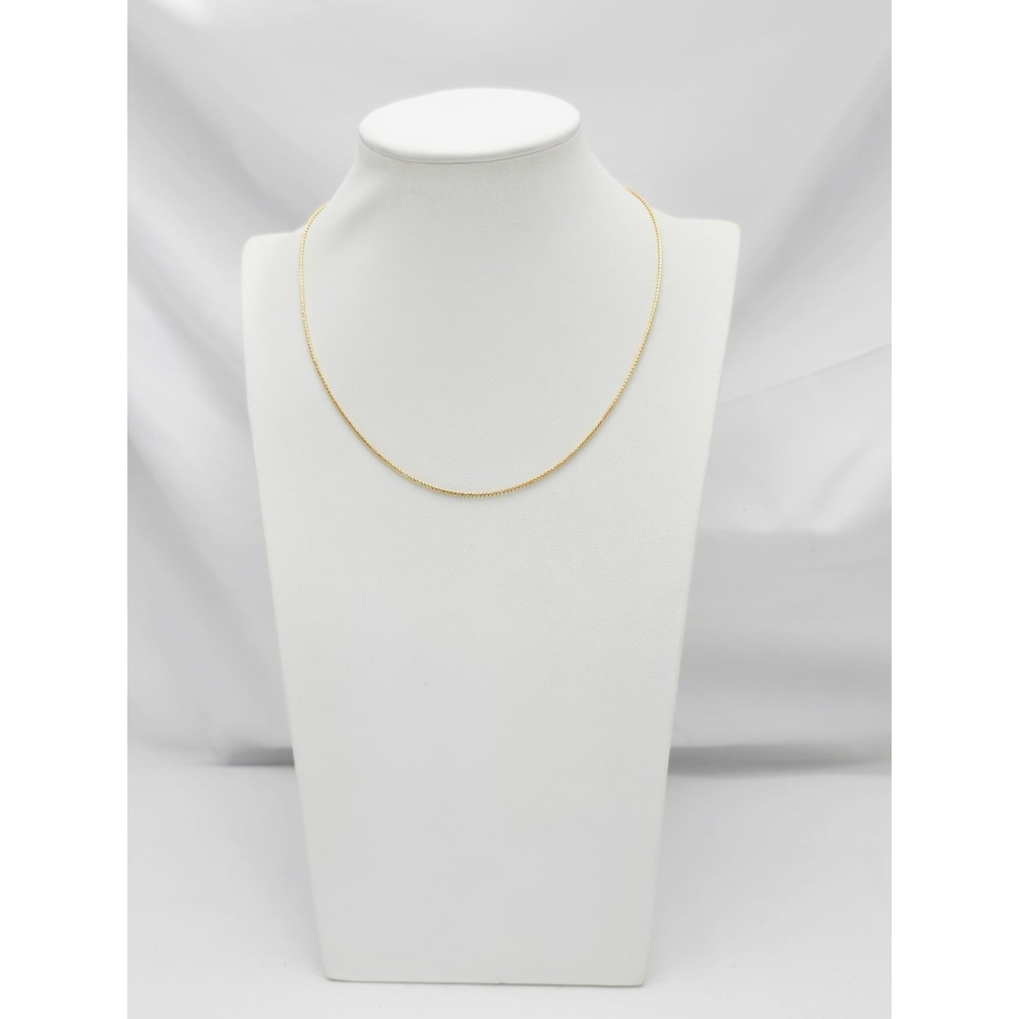 14K Yellow Gold Franco Link Chain Necklace Choker