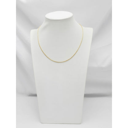 14K Yellow Gold Franco Link Chain Necklace Choker
