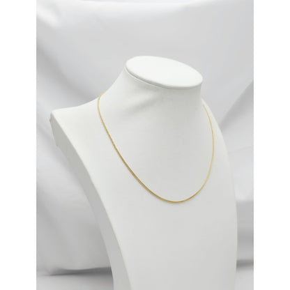 14K Yellow Gold Franco Link Chain Necklace Choker