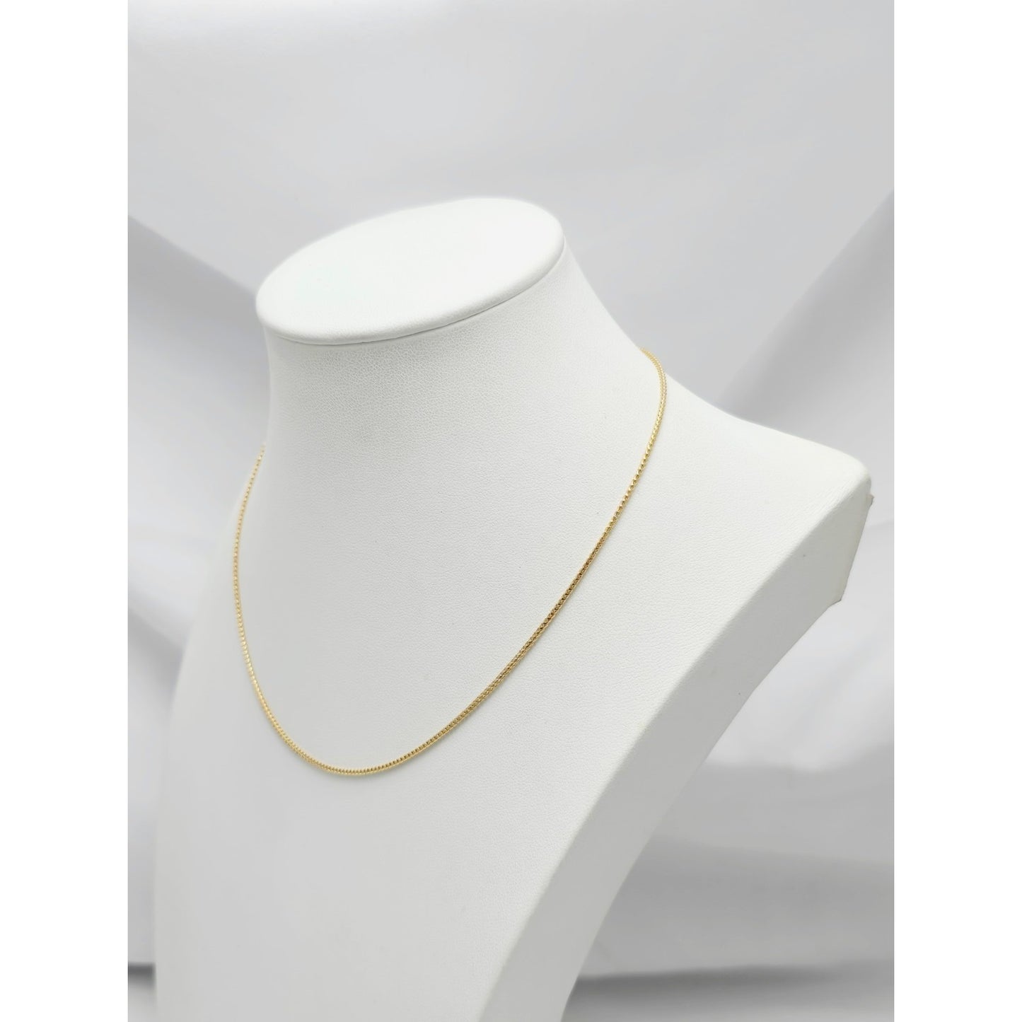 14K Yellow Gold Franco Link Chain Necklace Choker