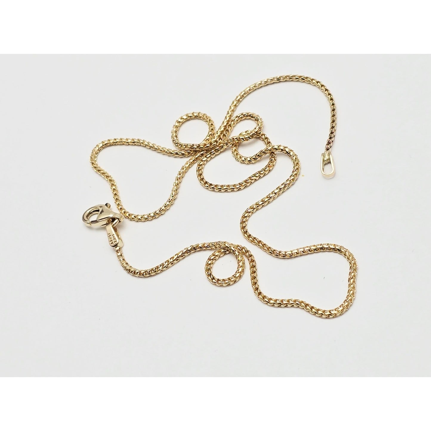 14K Yellow Gold Franco Link Chain Necklace Choker