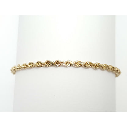 13K Yellow Gold Rope Bracelet