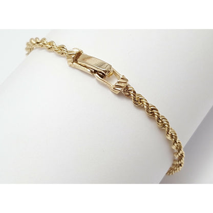 13K Yellow Gold Rope Bracelet