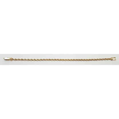 13K Yellow Gold Rope Bracelet