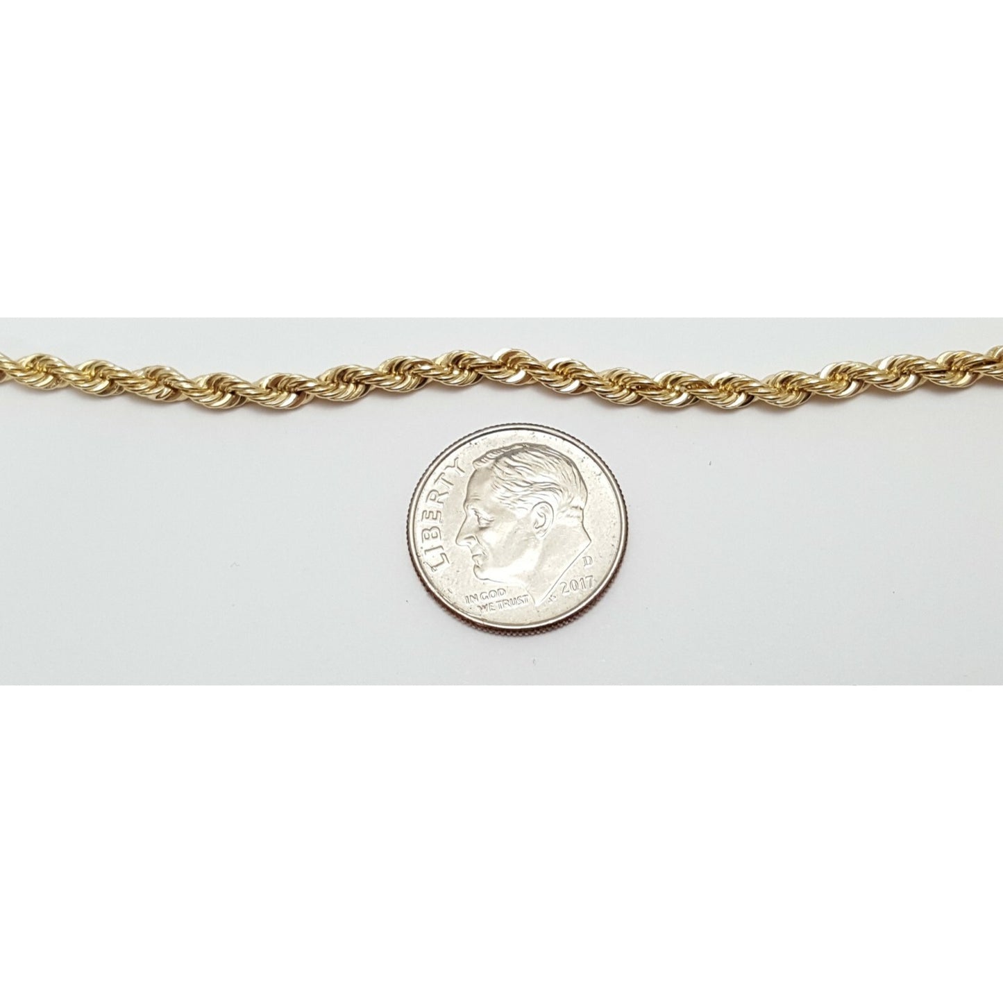 13K Yellow Gold Rope Bracelet