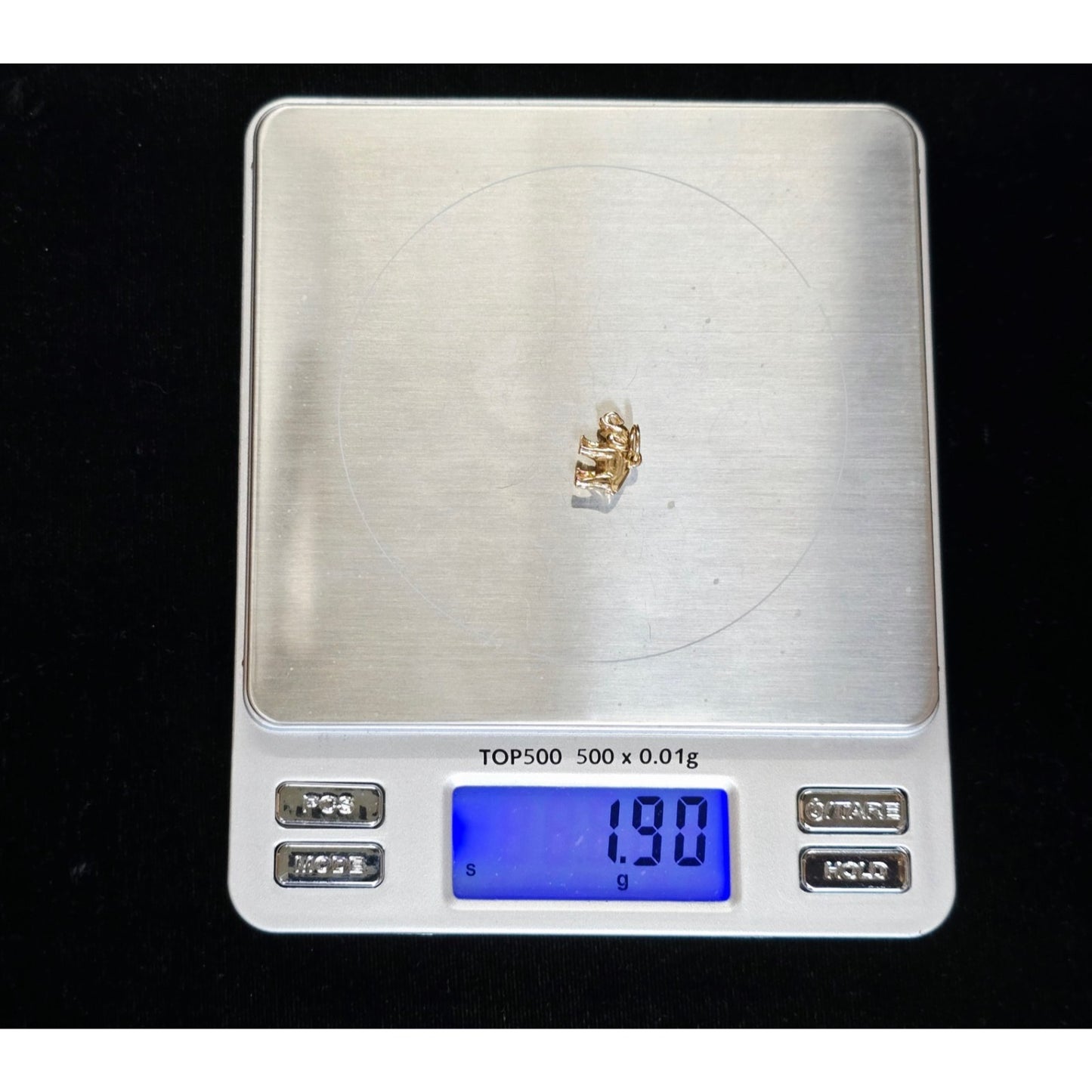 14K Yellow Gold Lucky Animal Elephant Charm Pendant