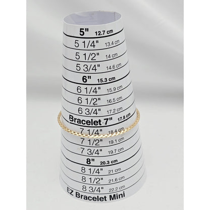 17K Yellow Gold Diamond Cut Bangle Bracelet