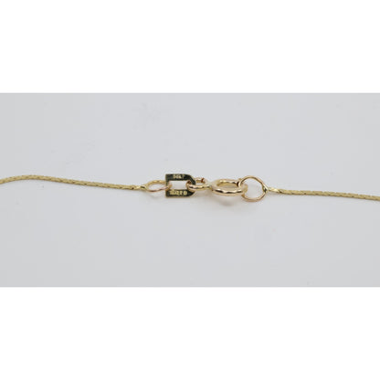 14K Yellow Gold Pearl Cobra Bead/Ball Link Chain Necklace