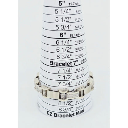 Fancy 14K White Gold Diamond Custom Link Bracelet