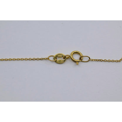 Thin 14K Yellow Gold Round & Baguette Diamond Cross Pendant Resizable Necklace