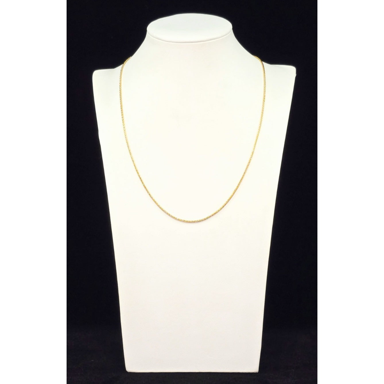 14K Yellow Gold Rounded Franco Link Chain Necklace