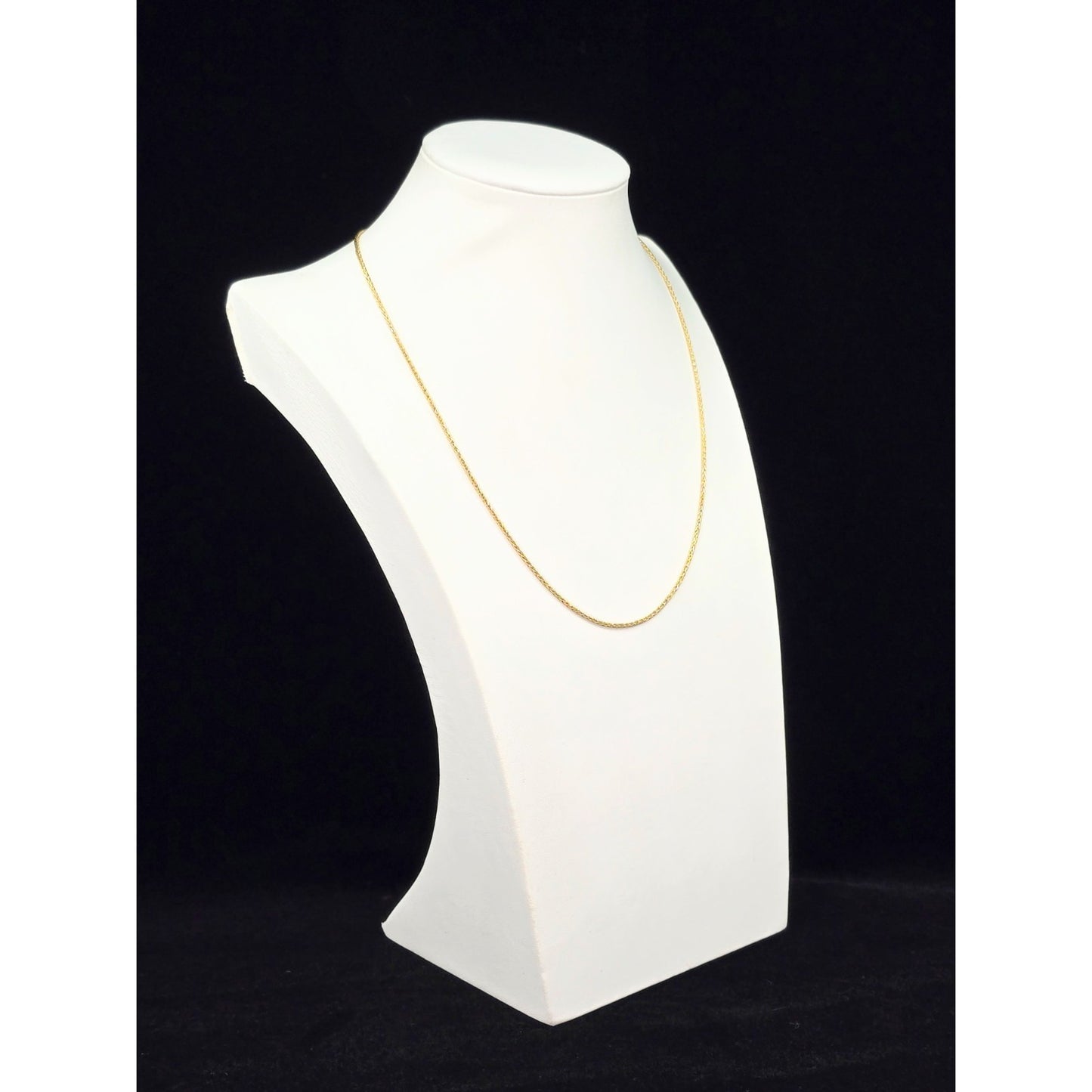 14K Yellow Gold Rounded Franco Link Chain Necklace