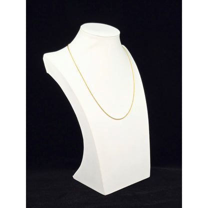 14K Yellow Gold Rounded Franco Link Chain Necklace