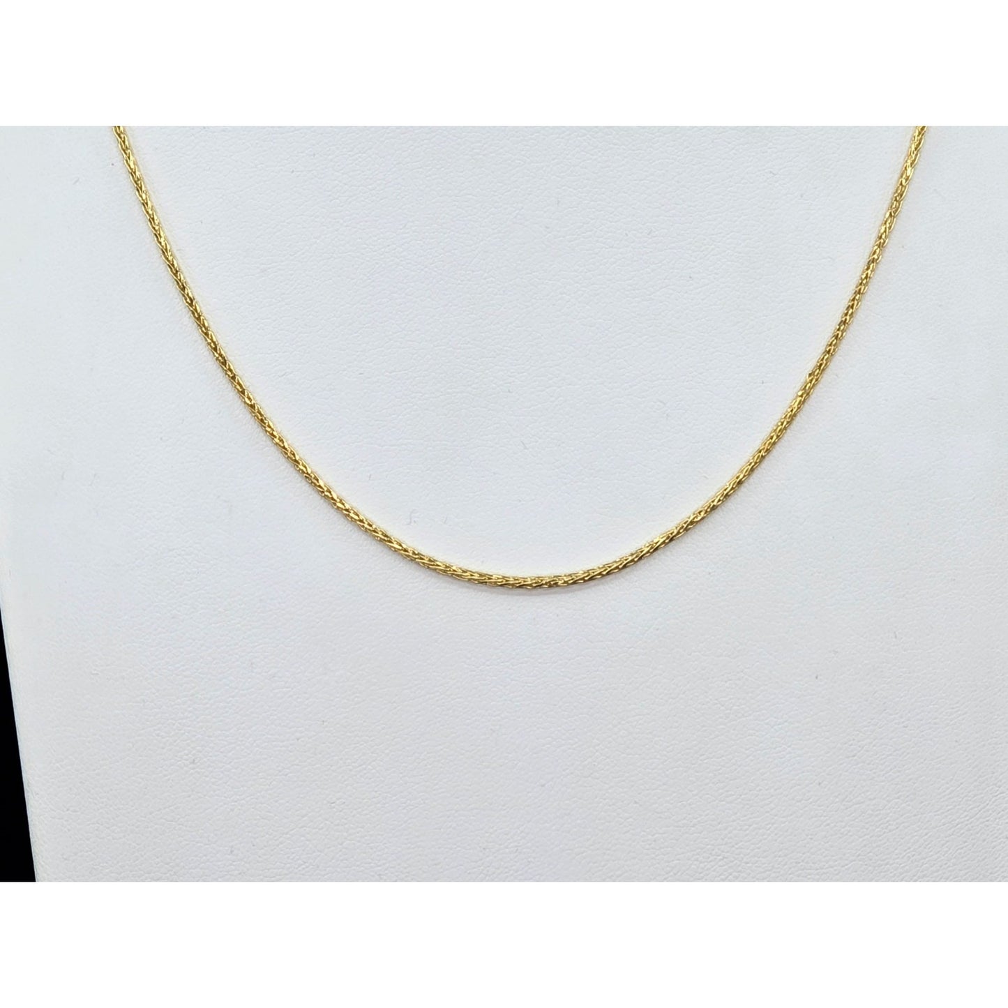 14K Yellow Gold Rounded Franco Link Chain Necklace