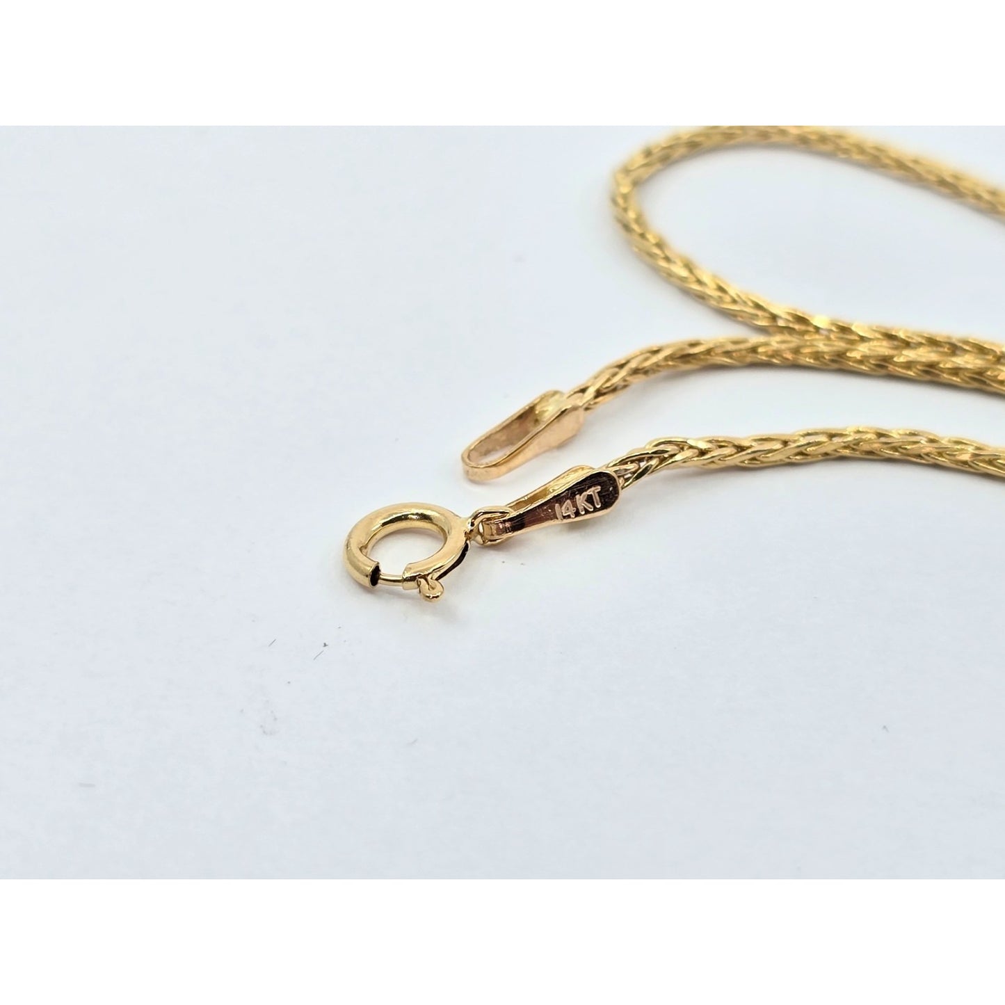 14K Yellow Gold Rounded Franco Link Chain Necklace