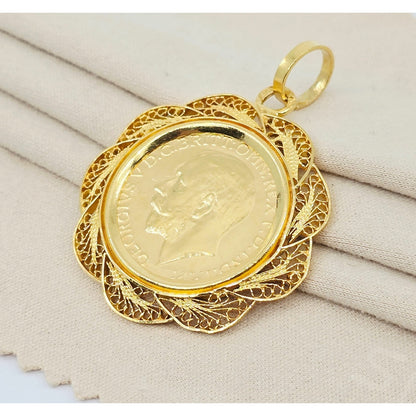 1925 Sydney Mint United Kingdom Gold Sovereign Coin King George V Charm Pendant
