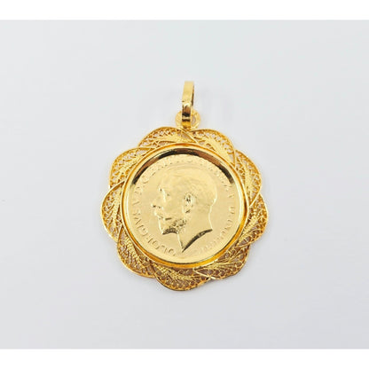 1925 Sydney Mint United Kingdom Gold Sovereign Coin King George V Charm Pendant