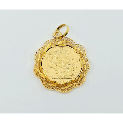 1925 Sydney Mint United Kingdom Gold Sovereign Coin King George V Charm Pendant