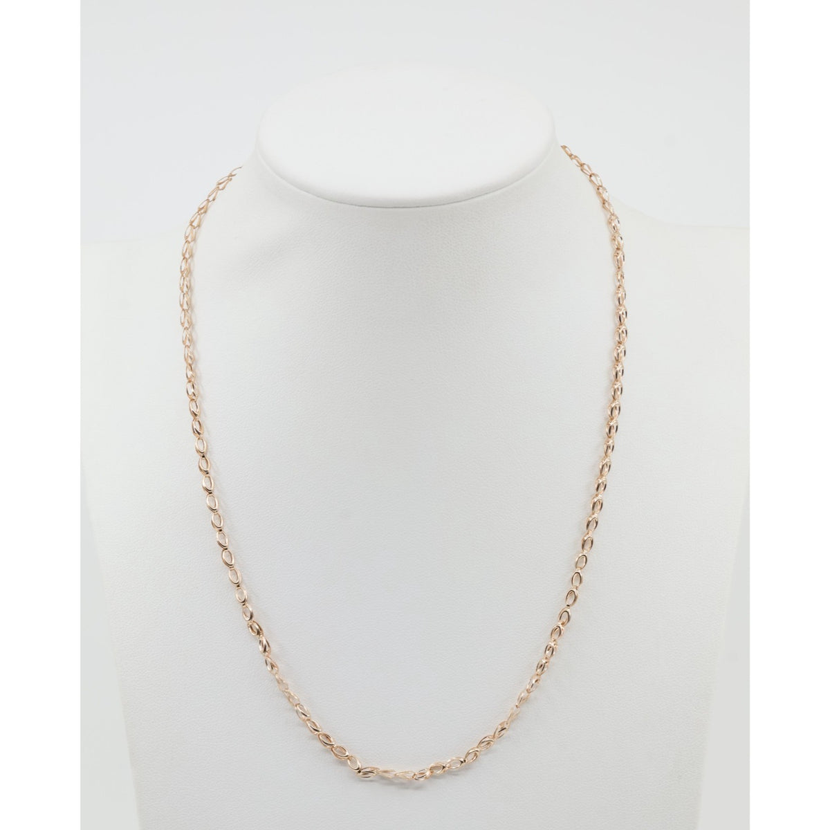 14K Rose Gold Custom Link Chain Necklace