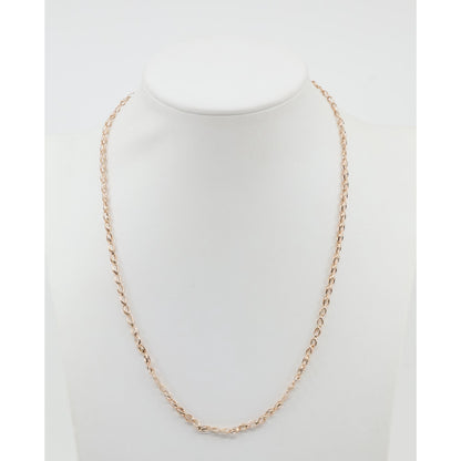 14K Rose Gold Custom Link Chain Necklace
