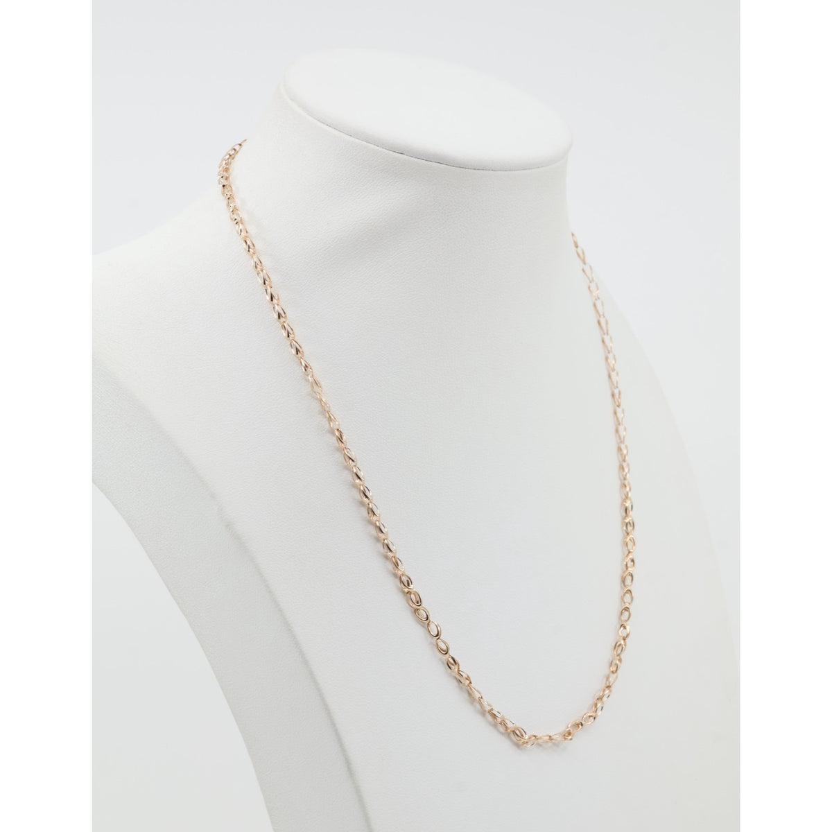 14K Rose Gold Custom Link Chain Necklace
