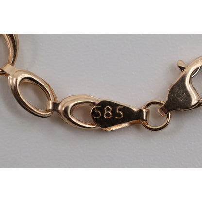 14K Rose Gold Custom Link Chain Necklace