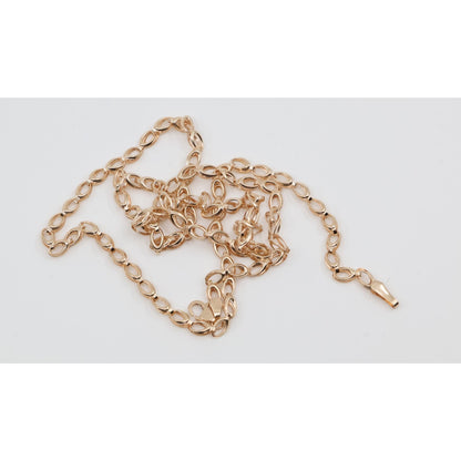 14K Rose Gold Custom Link Chain Necklace