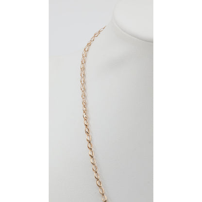 14K Rose Gold Custom Link Chain Necklace