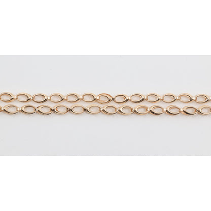 14K Rose Gold Custom Link Chain Necklace