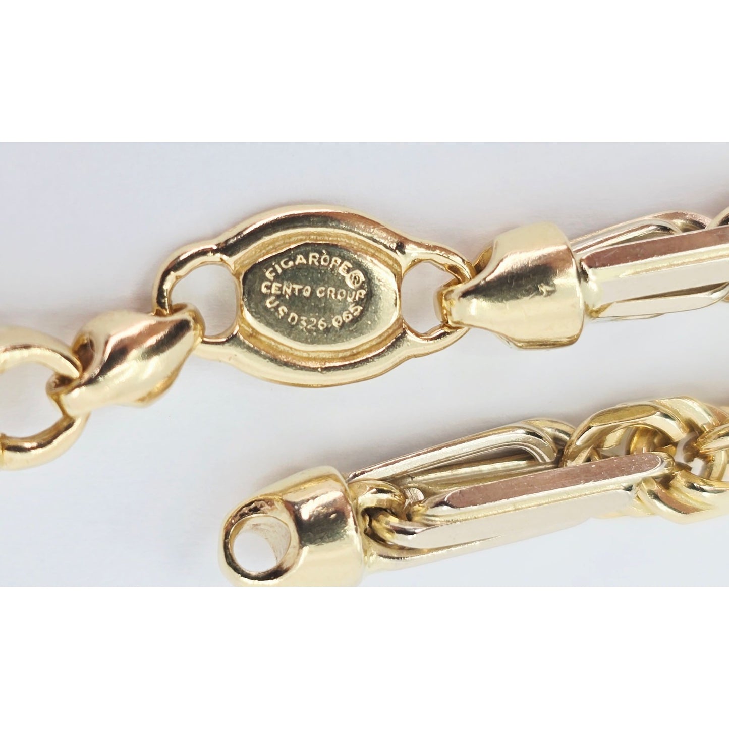 14K Two Tone Gold Milano Rope Chain Necklace