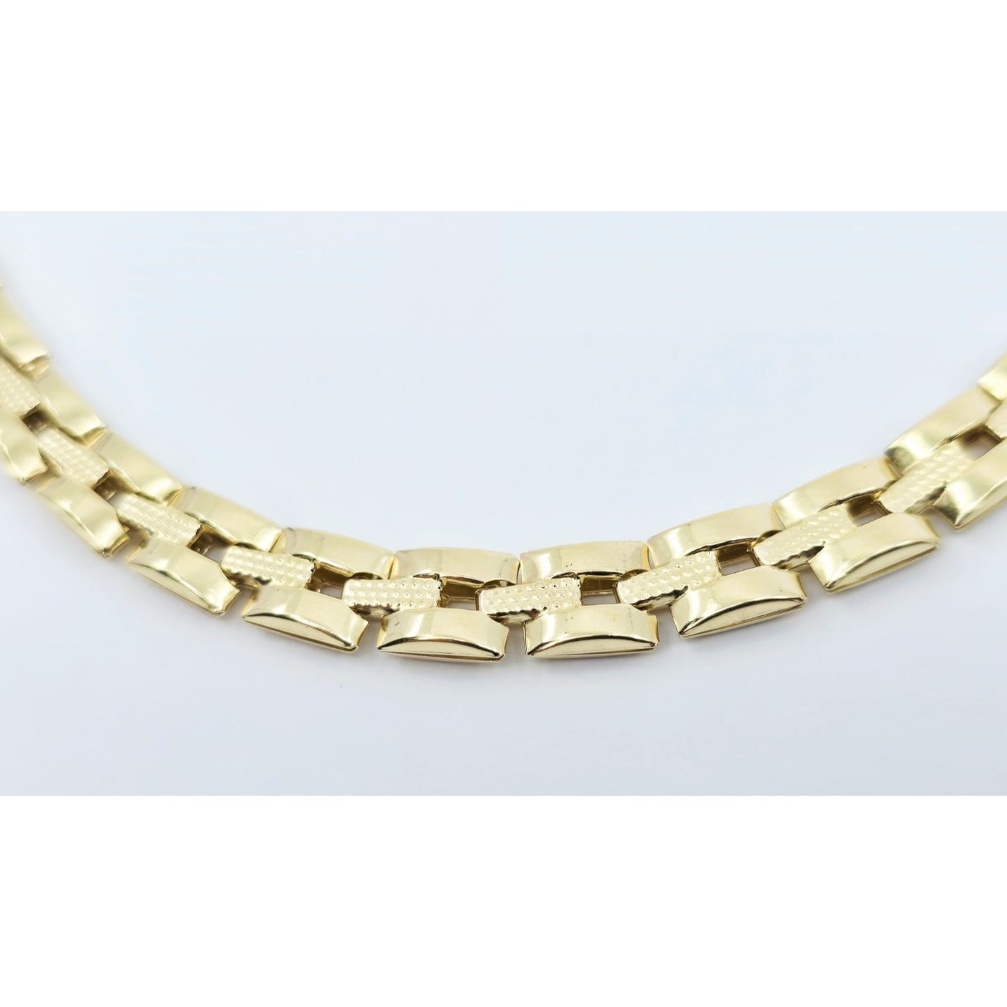 14K Yellow Gold Custom Link Chain Bracelet
