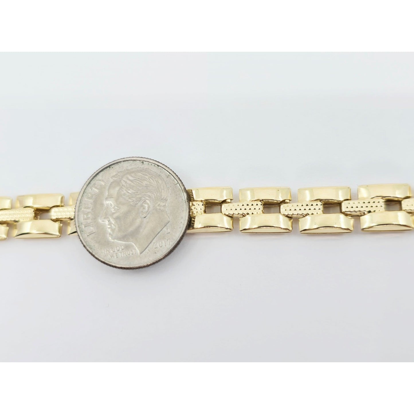 14K Yellow Gold Custom Link Chain Bracelet