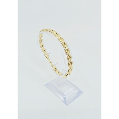 14K Yellow Gold Custom Link Chain Bracelet