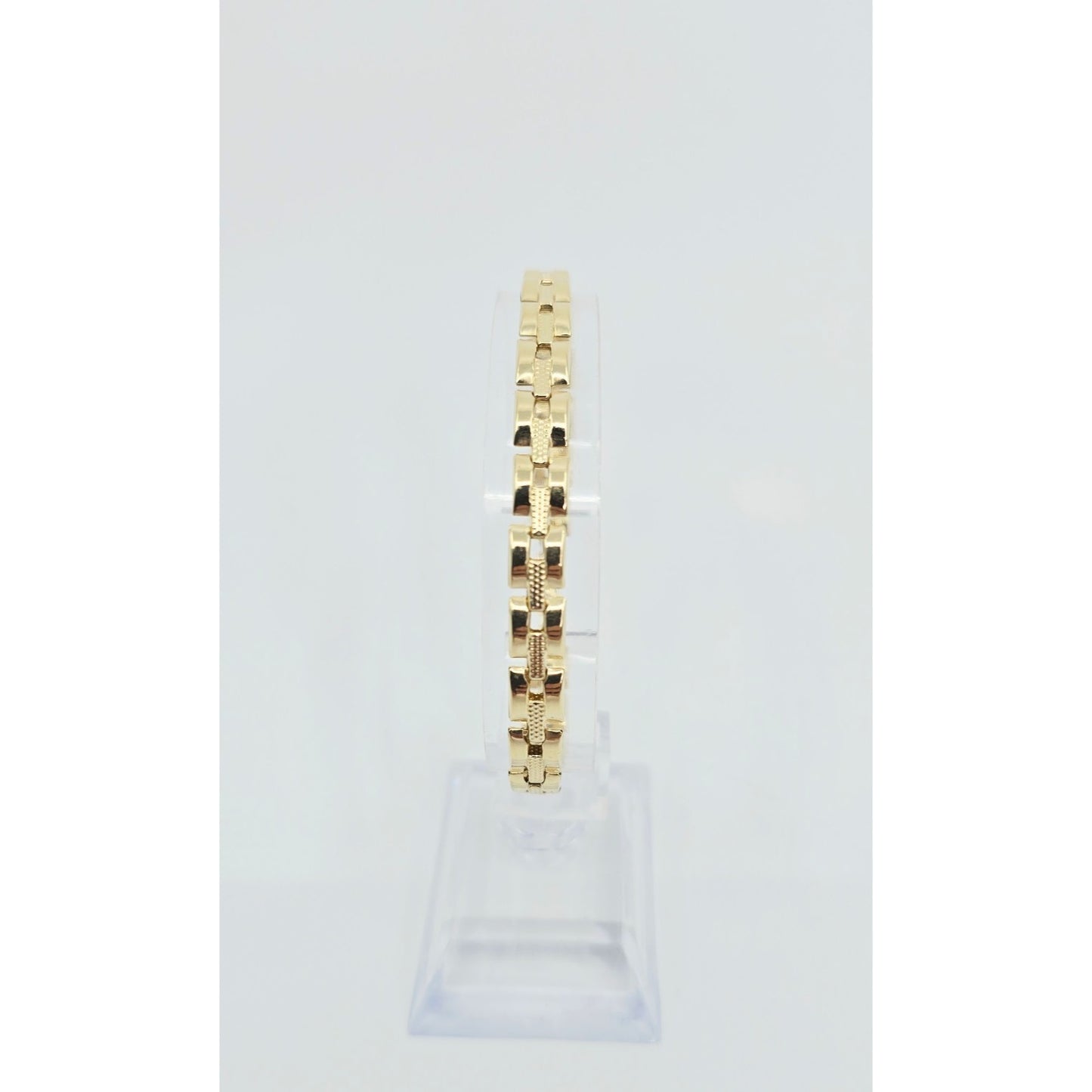 14K Yellow Gold Custom Link Chain Bracelet