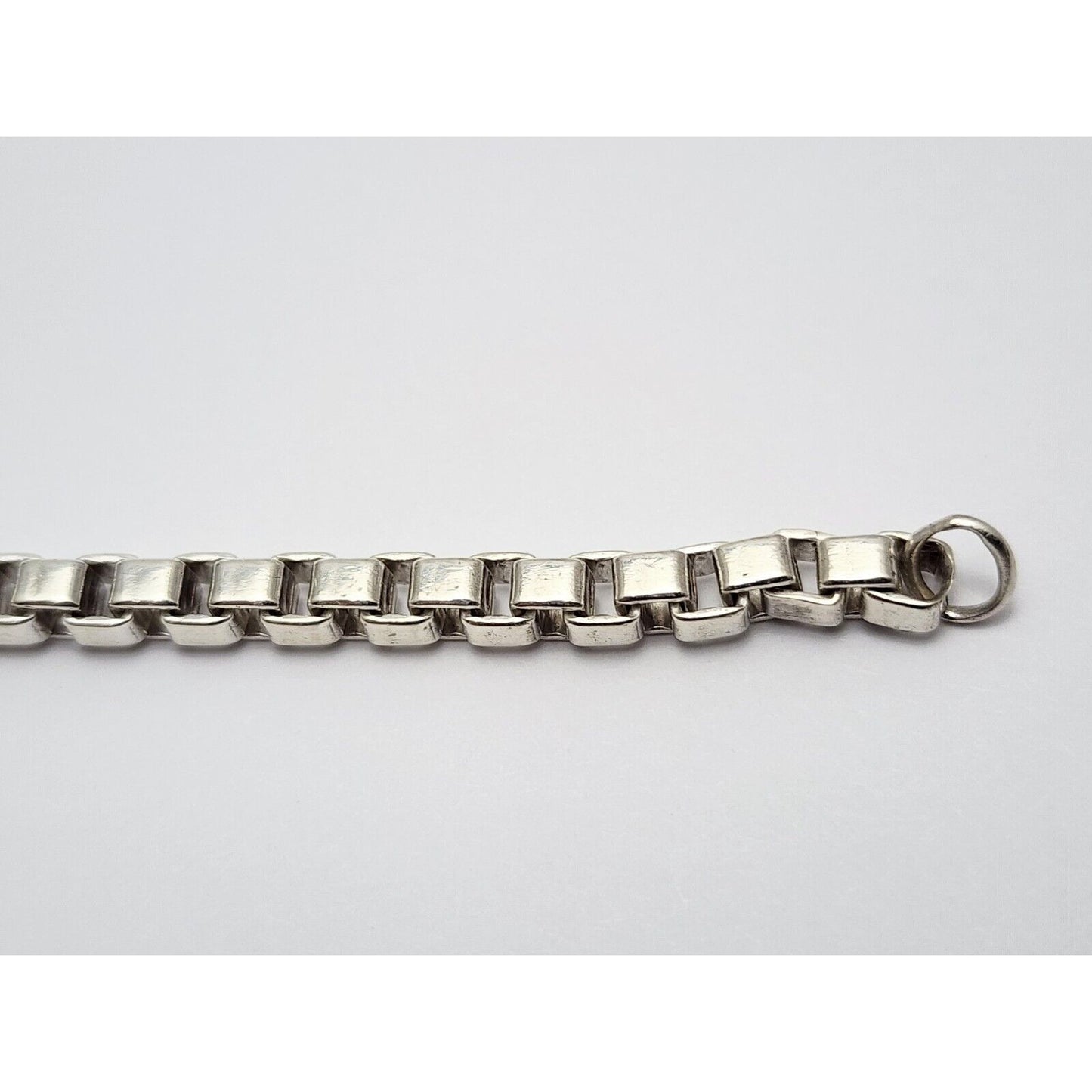 Tiffany & Co. Venetian Box Link Chain Bracelet Sterling Silver 925