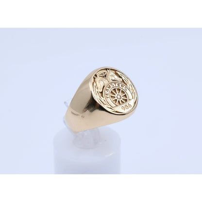 14K Yellow Gold Teamsters Local 986 Statement Ring