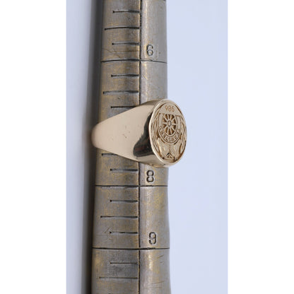 14K Yellow Gold Teamsters Local 986 Statement Ring