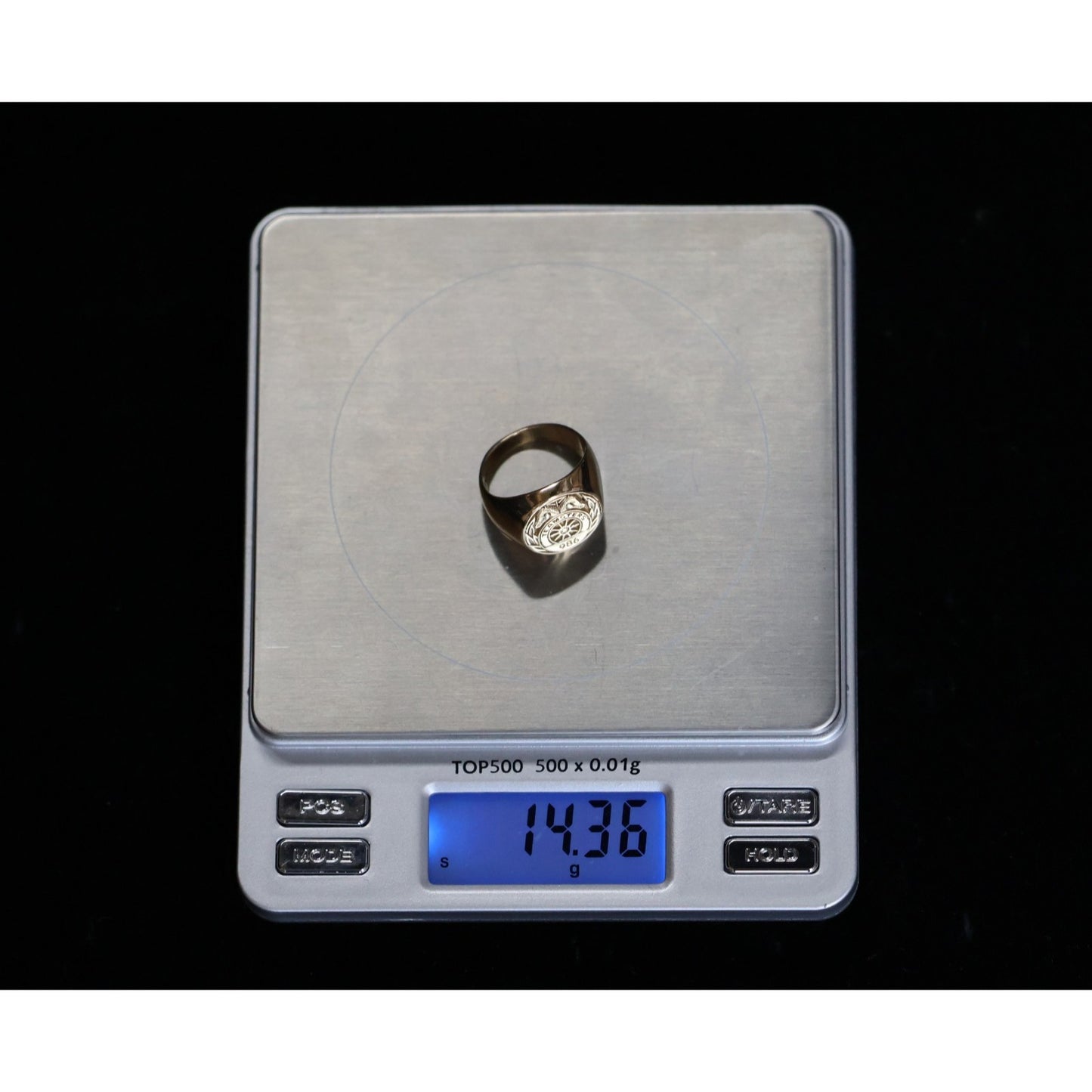 14K Yellow Gold Teamsters Local 986 Statement Ring
